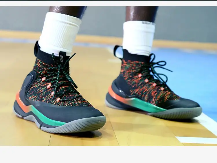 Xiaomi FREETIE полые баскетбольные кроссовки высокие кроссовки Мужская высокая эластичная амортизация поддержка дышащая обувь баскетбольные ботинки