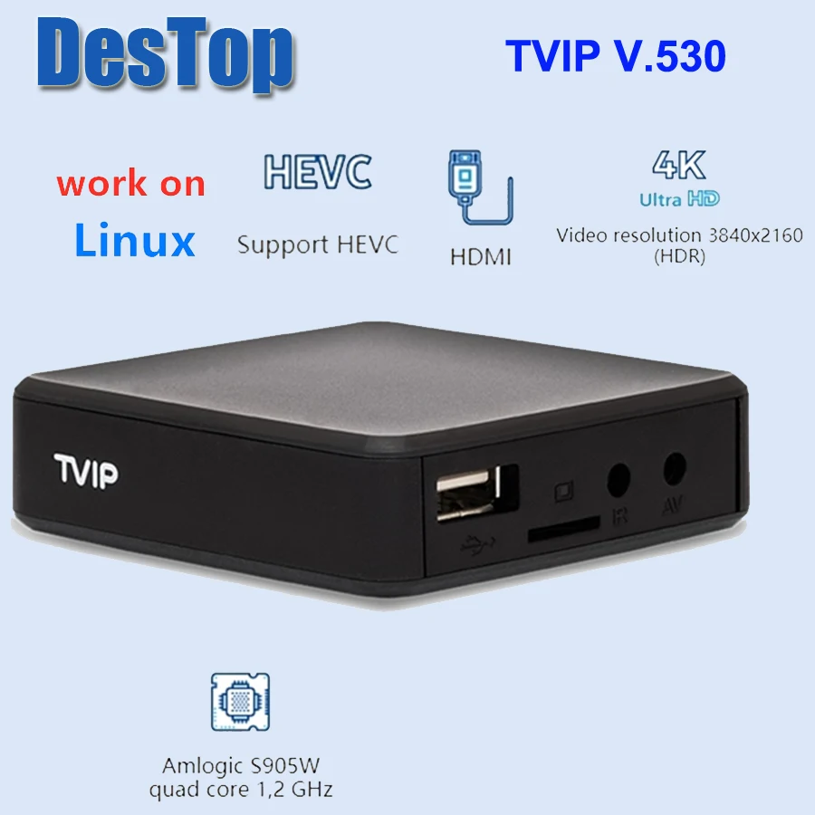 4 шт. оригинальный телевизор IP 530 Linux TV box S905W 1G 8G tv Поддержка Protal v530|ТВ-приставки и