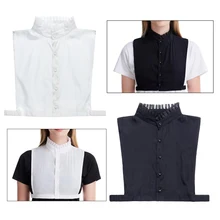 

Women False Collar Half Shirt Fake Blouse Peter Pan Detachable Collar Bib