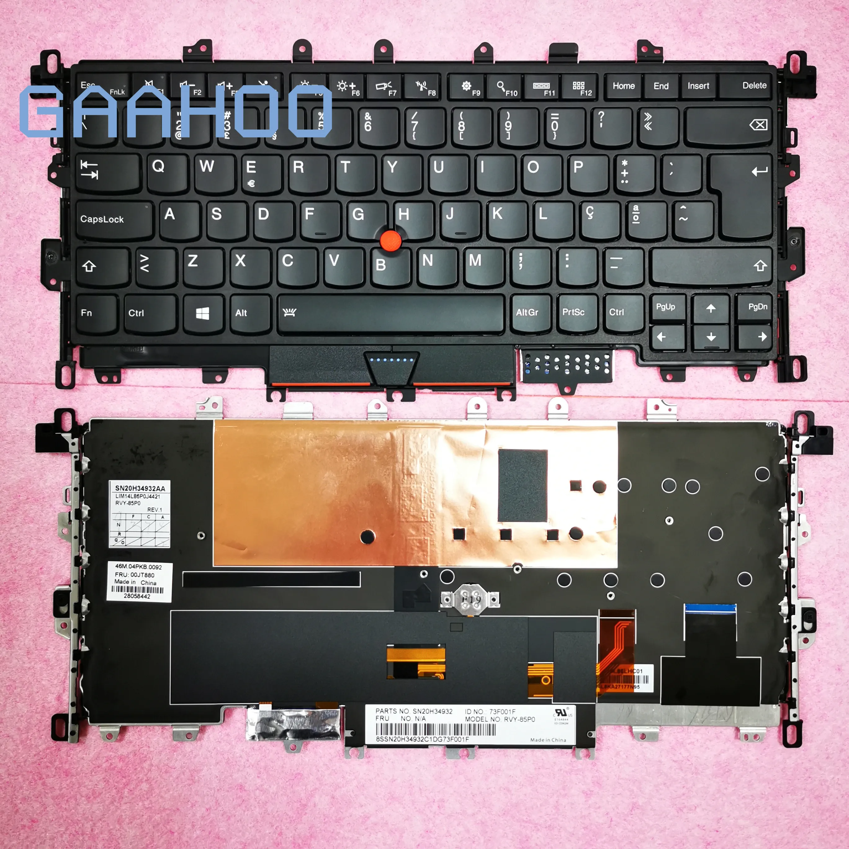 Оригинальная клавиатура PO для LENOVO THINKPAD X1 YOGA 1-го поколения 2 в 1 ноутбука с