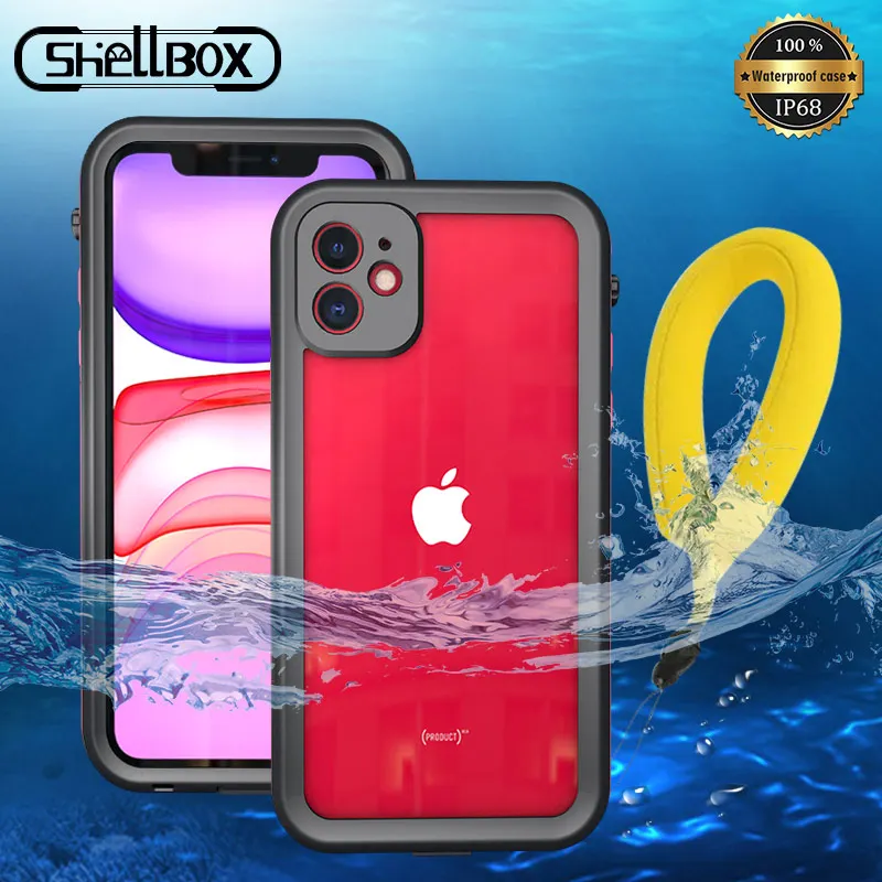 SHELLBOX водонепроницаемый чехол для iPhone 11 Pro MAX чехол для подводного плавания противоударный чехол для iPhone 7 8 Plus XR XS Max полный Чехол