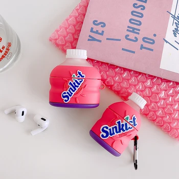 

Blackcurrant Grape juice Drink Case For AirPods 1 2 pro Charge Box Soft Silicone Wireless Bluetooth Earphone Protect cover