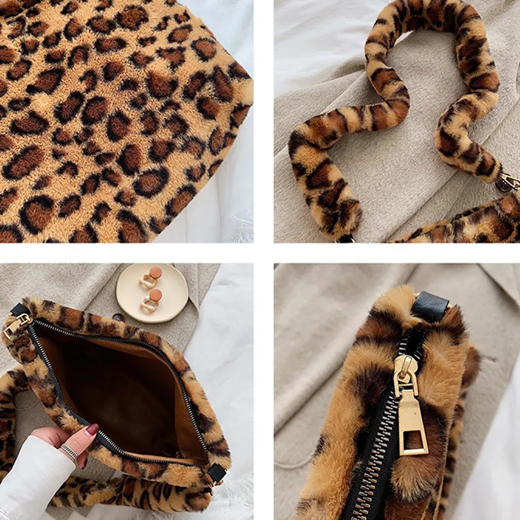 Leopard Crossbody Bags For Women Fashion Shoulder Bag Autumn Winter Messenger Bag Luxury Handbags Women Bags Designer New