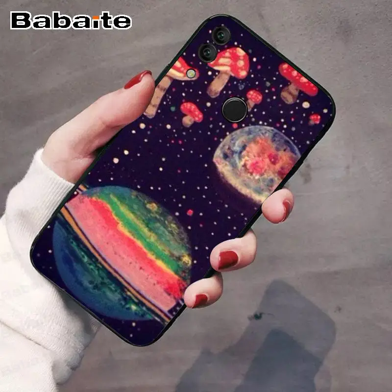 Tritone untuk Kehormatan 8x Jamur Pola Lembut Aksesoris untuk Huawei Honor 8x Y6 Y7 Y9 P20pro P30pro P20lite ponsel