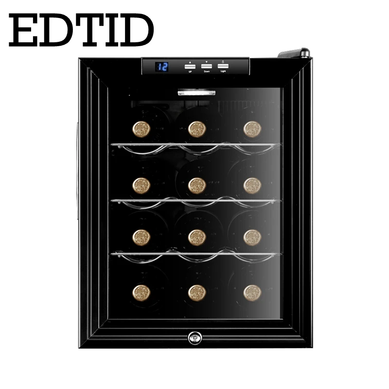#Special Offers EDTID Electronic red wine cabinet home ice bar cold storage cabinet Wine Cooler deep freezer ice cuber box refrigerating