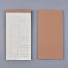 

100 Pocket Kraft Craft Paper Notebook Planner Memo Pads Line Blank To Do List Gird Notepads Office School Supplies Stationary