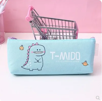 1pcs Kawaii Pencil Case Cartoon Dinosaur Gift Estuches School Pencil Box Pencilcase Bag School Supplies Stationery