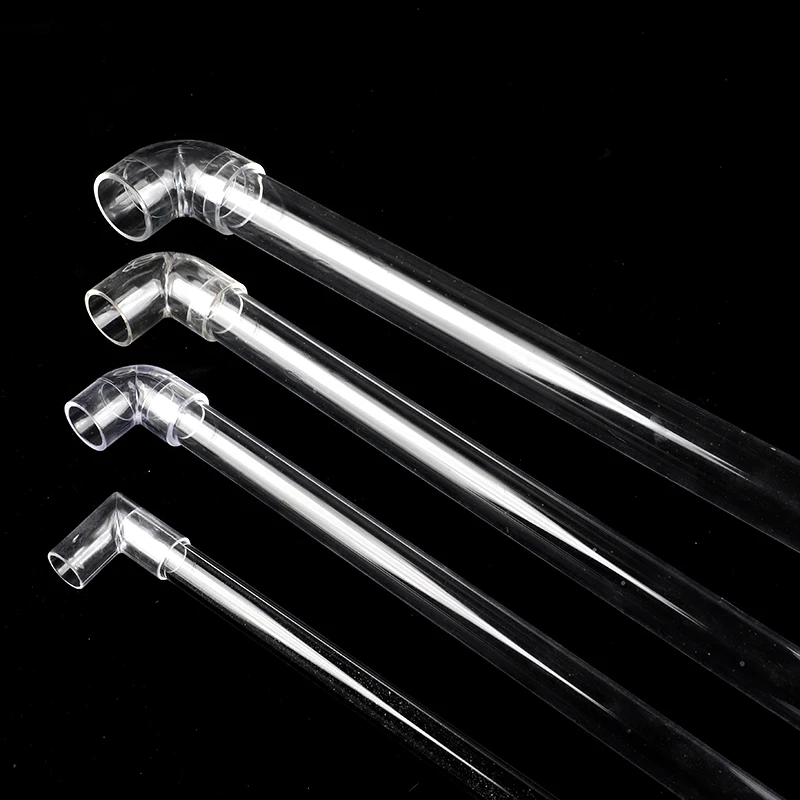 1/2/5/10pcs 90° Acrylic Elbow Connector Transparent Pipe Fittings Aquarium Water Tubo Joints Clear Plexiglass Tube Suppliers