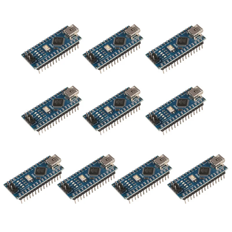 10pcs/lot Mini Nano V3.0 Atmega328p 5v 16m Micro Controller Amplifier Board Module Suitable For Arduino Accessories nano v3 0 nano board atmega328p ch340 5v 16m micro controller board compatible with cable microcontroller board for arduino