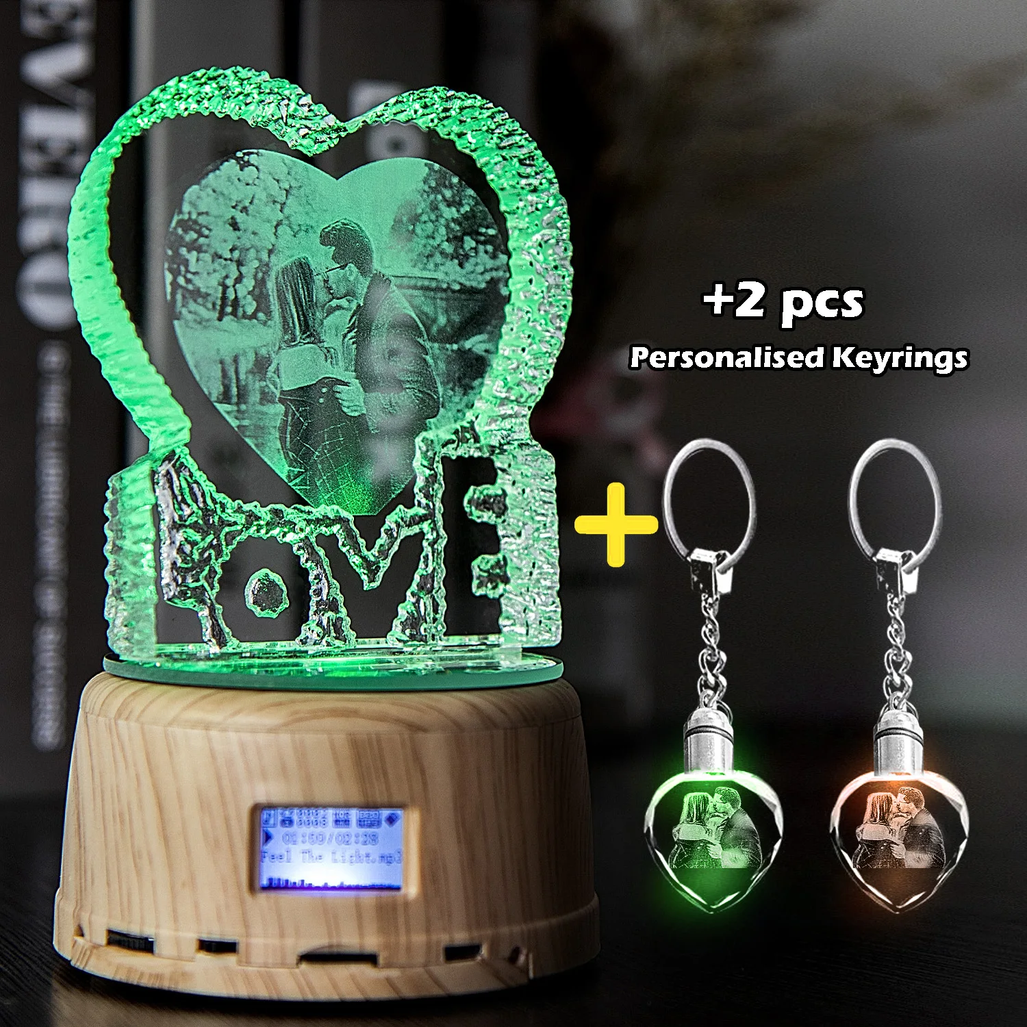 personalized-crystal-photo-led-night-light-bluetooth-led-music-base-k9-crystal-customized-keyring-valentine's-gift-for-women