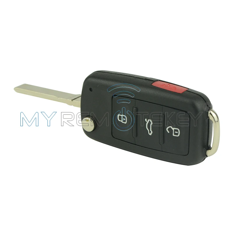 Remtekey 2 шт. 4 кнопки 5K0837202AE 315 МГц для VW Bettle CC EOS Golf Jetta Passat Tiguan Touareg 2014 2015 2016 раскладной