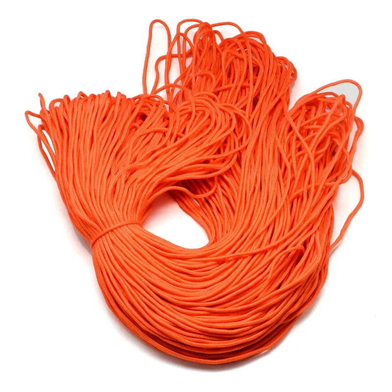OrangeRed 2 мм около 100 м/пачка Скалолазание веревки полиэстер и полипропилен Паракорд для самостоятельного изготовления ювелирных изделий украшения из бисера аксессуар - Цвет: OrangeRed