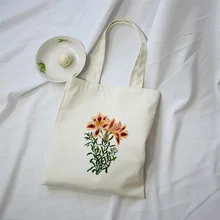 Сумка-тоут цветок на заказ Печать сумка для покупок с логотипом ежедневное использование Сделай Сам сумка Холст эко многоразовая утилизация текста