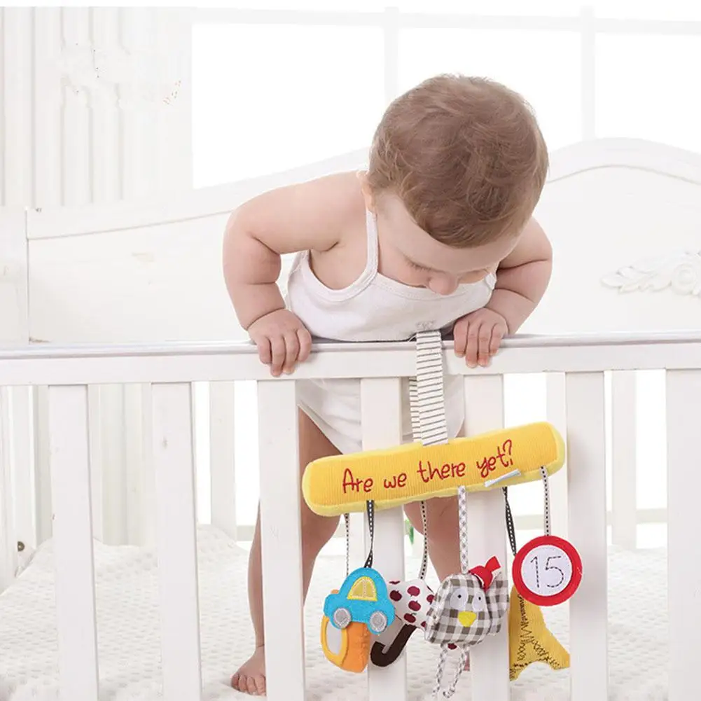  Children's Decoration Owl Baby Music Car Hanging Bed Winding Safety Seat Pendant Plush Toy Baby Sea