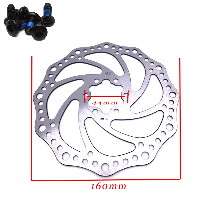 Rotor D 160mm 1 pc ZOOM HB100 MTB линия Тяговая гидравлическая Дисковая тормозная штангенциркуль масляный дисковый тормозной суппорт электрический скутер дисковый тормоз набор для Xiaomi M365 - Цвет: Rotor D 160mm 1 pc