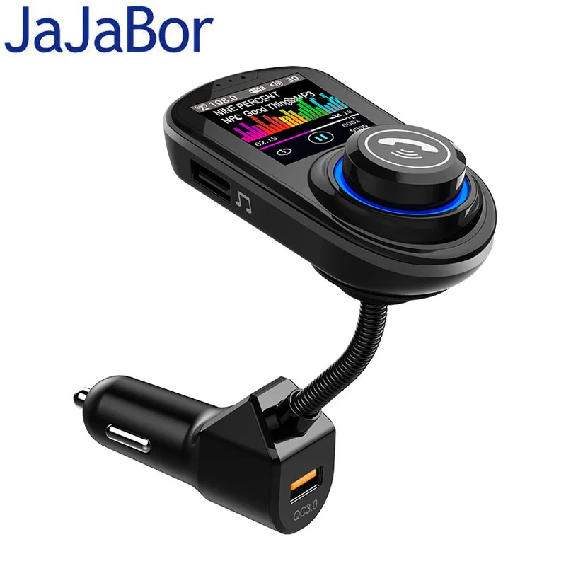 JaJaBor fm-передатчик Bluetooth автомобильный комплект Handsfree автомобильный mp3-плеер Поддержка папки воспроизведение песни Поддержка TF карты U диск воспроизведения