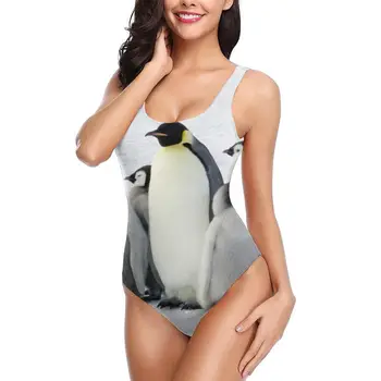 

New Sexy 2020 summer sexy new swimwear bikini pants women swimsuit women Antarctic Emperor Penguin With Children swimwear set