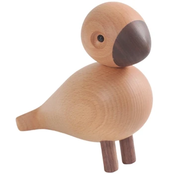 

Wooden Play the Puppet Puppet Woodcarving Decoration Creative Home Furnishing Bird of Denmark Small Ornaments in Room