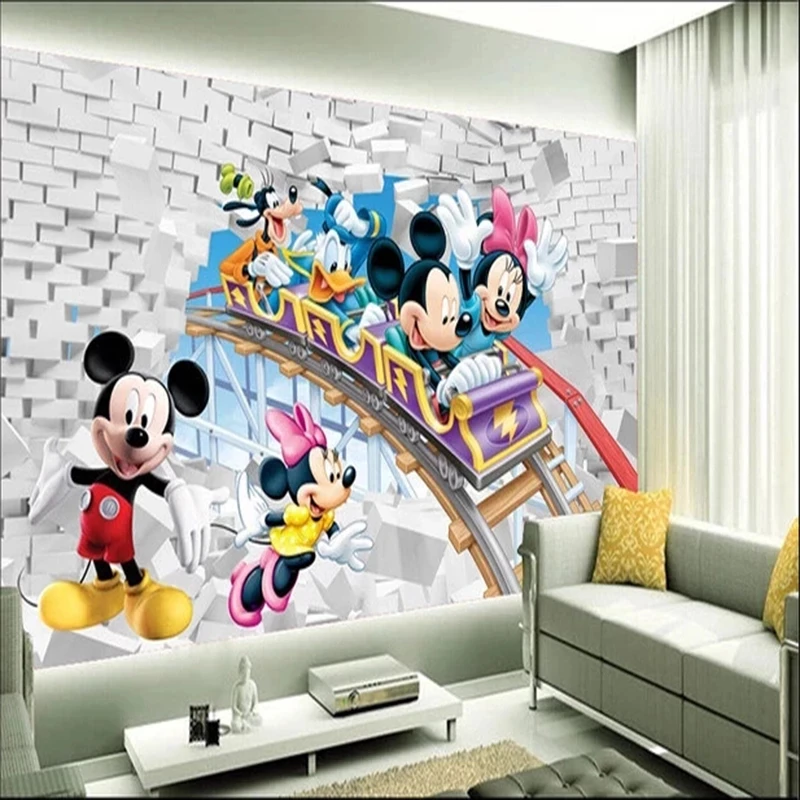 Murals Wallpaper Girls Children Decorate Papel-De-Parede Bedroom Wall-Self-Adhesive Custom