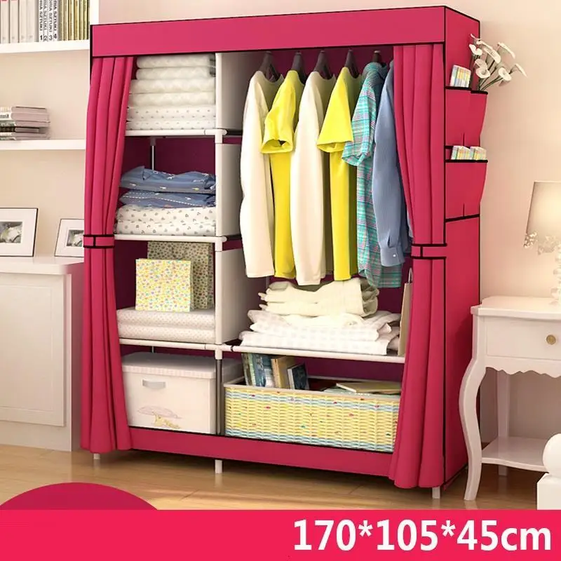 Kleiderschrank Armario Tela Meuble Armoire De Rangement Moveis Para Casa Guarda Roupa шкаф для спальни мебель гардероб - Цвет: MODEL AE