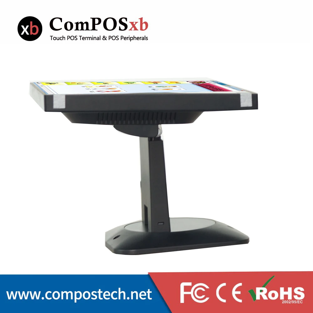 ComPOSxb pos system monitor 12 inch smart touch screen monitor for supermarket