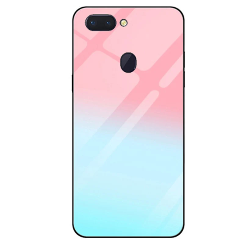 For OPPO R15 case R15pro tempered glass phone back cover For OPPO R15 pro casing OPPOR15 R 15 pro Gradient glass cases shell