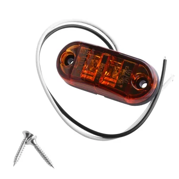 

1PC Yellow Side Marker Clearance Light Lamp Car Truck Trailer Caravan 10-32V
