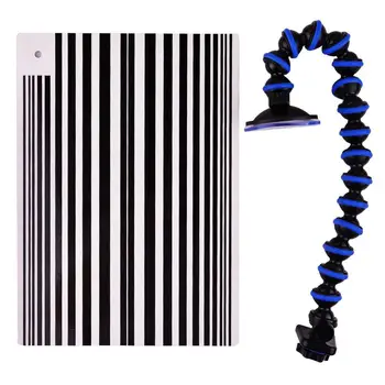 

Reflection Line Board Dent Detection Auto Body Paintless Dent Repair Tools Line Board with Adjustment Holder White