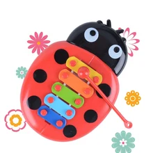 Милый мультфильм ребенок божья коровка пианино Божья коровка детская головоломка насекомые Пианино музыкальный инструмент, Игрушка развивающая игрушка