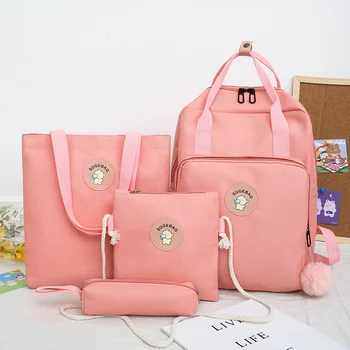 

Korean-style INS Wind Japanese-style Harajuku Cute GIRL'S STUDENT'S Backpack Vintage Sense Versatile Backpack School Travel bag