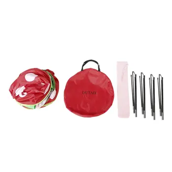 

OUTAD Portable Safe Soft Foldable Ventilated Funny Game Play Tents Intelligence Toys Kids Mushroom Princess Castle Tents