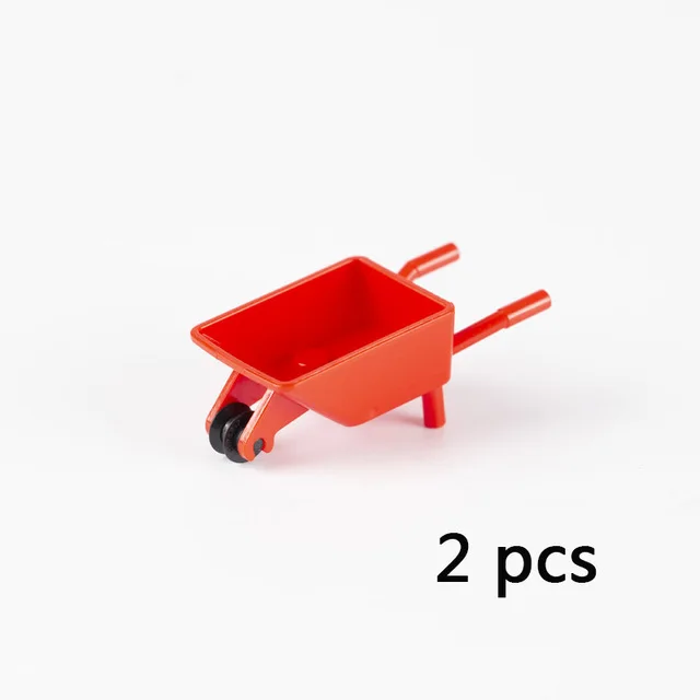 RedCar-2pcs WW2 Военная игрушечное оружие строительные блоки Sentry port Oil Barrow Cart корабль армейская камуфляжная лодка город МОС серия кирпичные игрушки C128 - Цвет: RedCar-2pcs