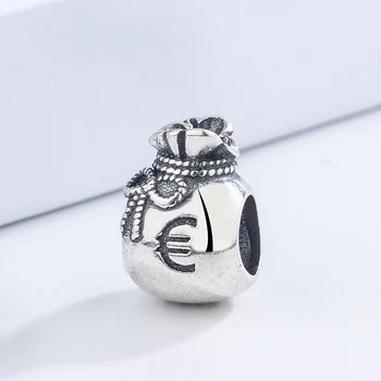 

Classic lovely Lucky little pocket shape silver plated diy bangle bead baby gift bracelet accessories for kids