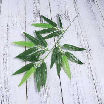 

25Pcs Fake Bamboo Leaf Lifelike Nice Fine DIY Greenery Leaf Flower Arrangement Home Decor