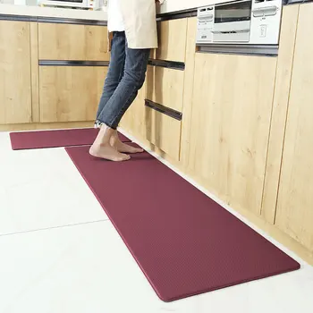 

Kitchen Door Mat Waterproof PVC Floor Mat Entrance Doormat Bedroom Living Room Bath Floor Mats Modern Kitchen Rug WF106
