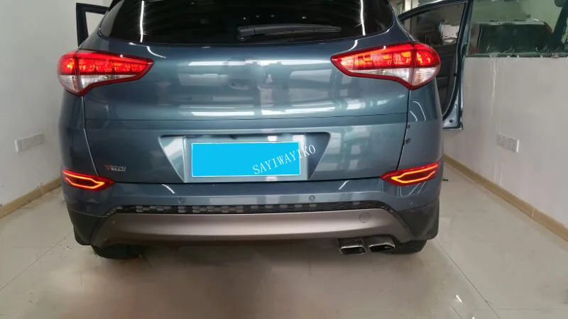 Шт. Для hyundai tucson автомобильный Светодиодный отражатель лампа задняя противотуманная фара Задний бампер светильник тормозные Аксессуары светильник