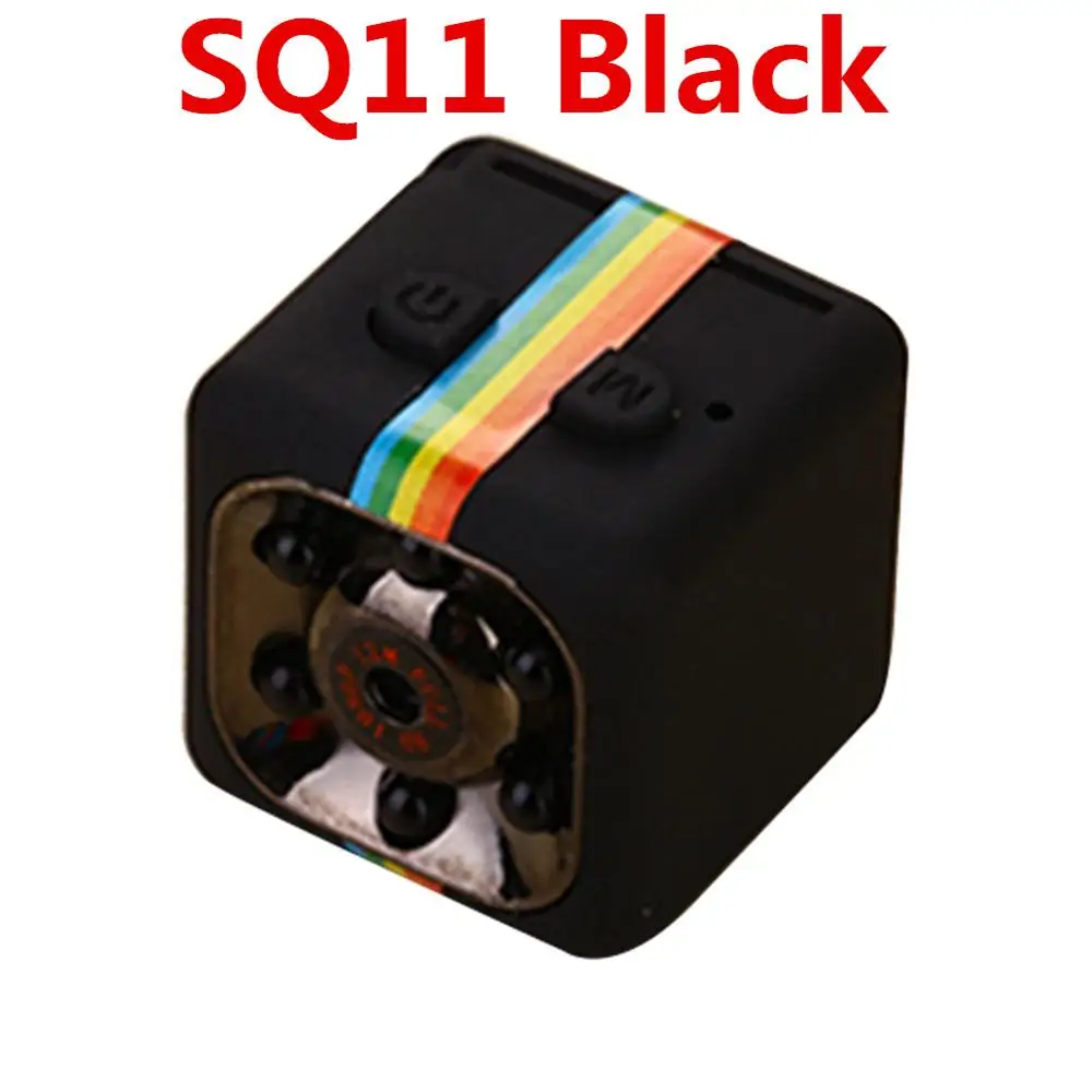 SQ23 SQ11 SQ12 SQ10 SQ8 wifi мини-камера маленькая камера vedio датчик движения ИК ночного видения Видеокамера микро камера s DVR рекордер - Цвет: SQ11 Black