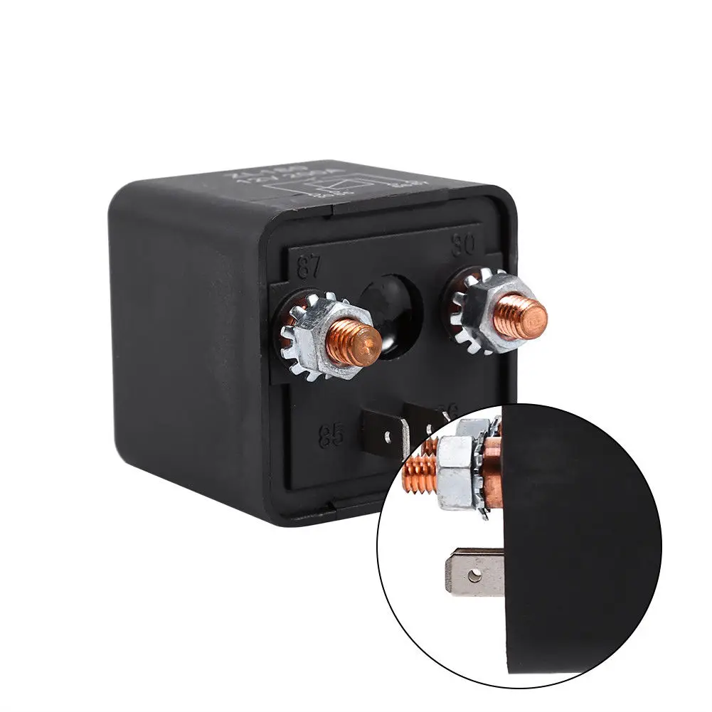 1pc Heavy Duty 12V 200A ON/OFF Switch Split Charge Relay For Boat Car Vehicles