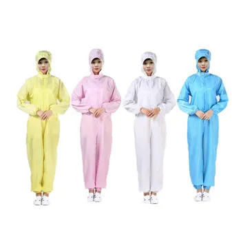 

New Coverall Dust Spray Suit Siamese Non-woven Dust-proof Clothing White Labor Safely Security Protection Clothes