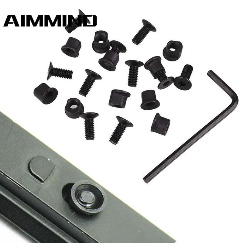 

10 Pcs/lot Keymod Screw And Nut Replacement Set for Keymod Handguard Rail Sections Hunting Gun Accessories