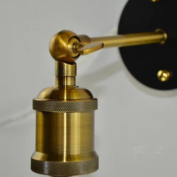 

Industrial wall + ordinary iron wall lamp, kitchen closet, stair, living room, led mirror washing machine