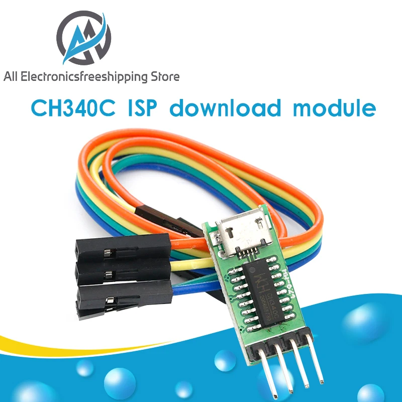 CH340C спортивная видеокамера с разъемом Micro USB для TTL серийный Порты и разъёмы