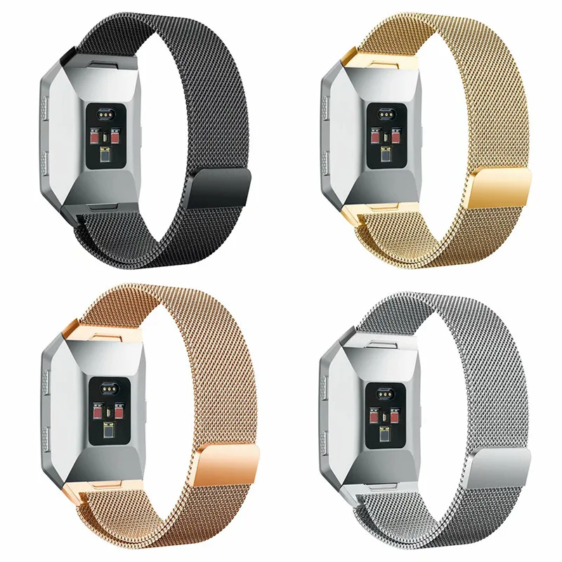 Strap For Fitbit Ionic Milanese Wristband Stainless Steel Rose Gold Bracelet For Fitbit Ionic Watch Bands Metal Smart Accessories Aliexpress