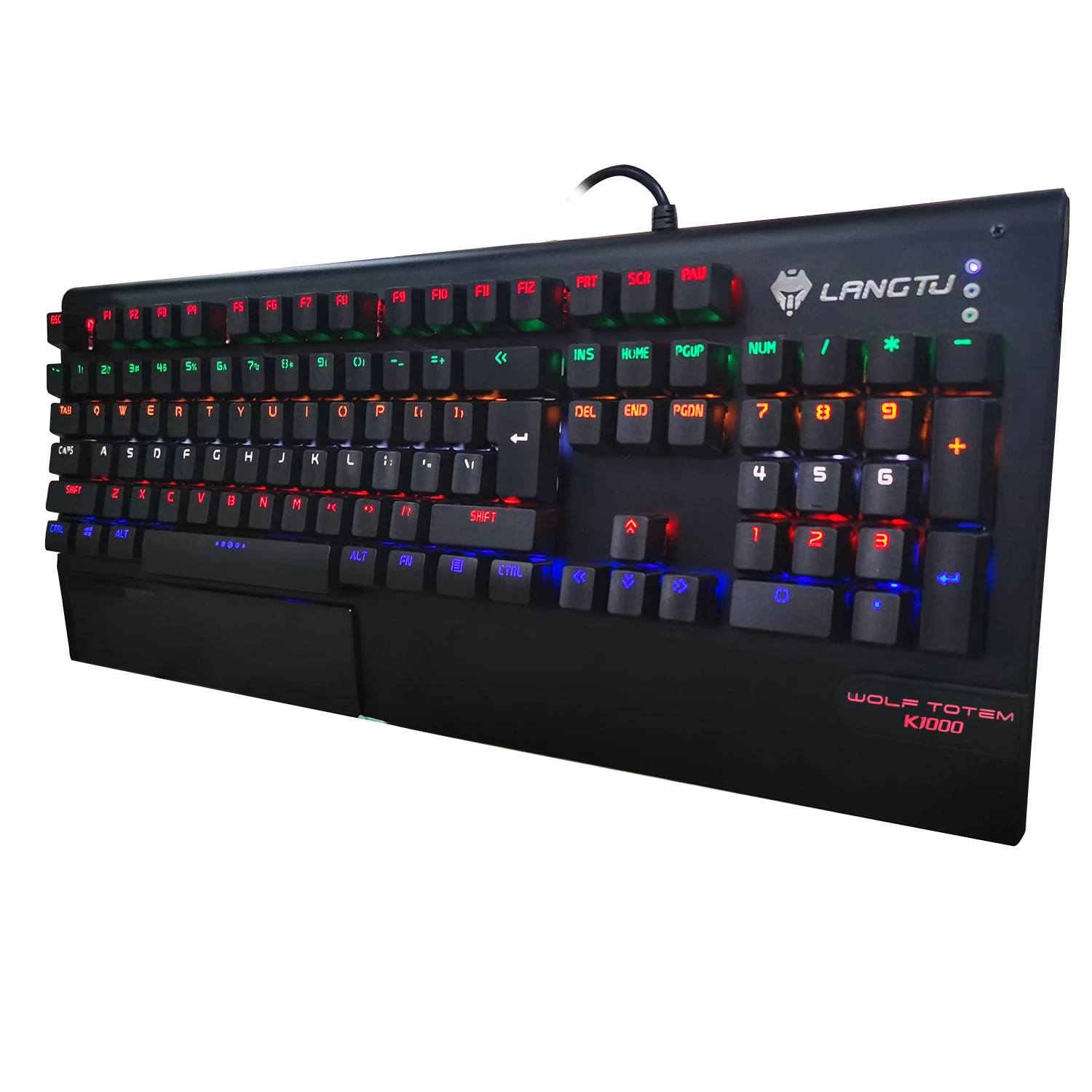 CHYI 104 Keys Mechanical Keyboard Wired English Layout Gaming for Desktop Laptop Tablet