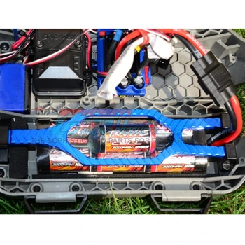 

1/10 Scale Rc Car Frame Chassis Battery CNC Aluminum Holder Fixed Plate For TRAXXAS SLASH 4X4 Toys Model Car