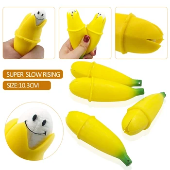 

2020 New 1pcs Funny Prank Squeeze Toy With Happy Face Kids Stress Reliever Decompression Toys Antistress Gag Gift