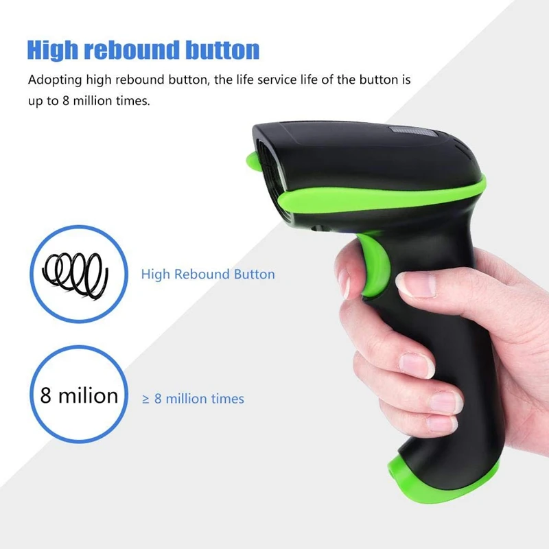 YHD 5100 считыватель штрих кодов с 2 4G Беспроводной USB кабель совместимый IOS/Android/Windows