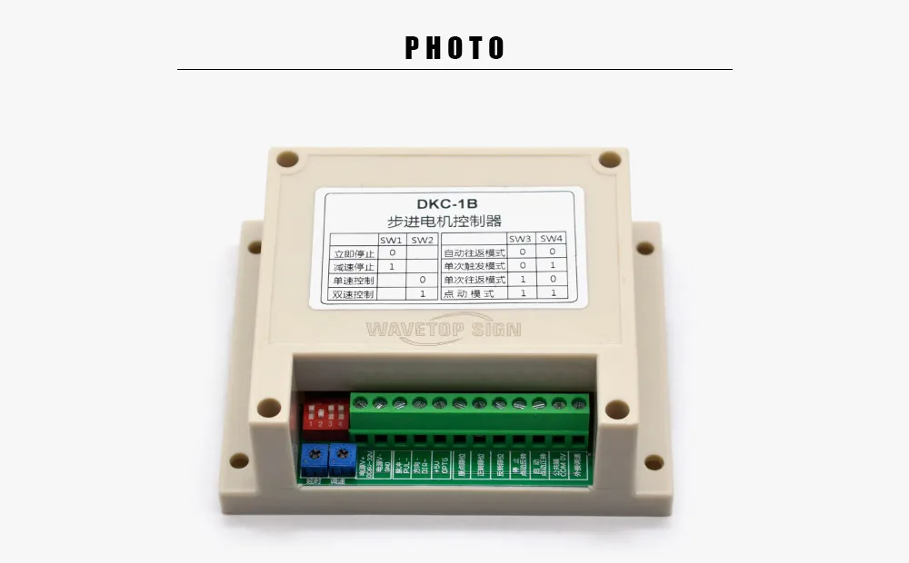 WaveTopSign Промышленный Тип DKC-1B контроллер шагового двигателя одноосевой импульсный генератор Серводвигатель PLC регулировка скорости