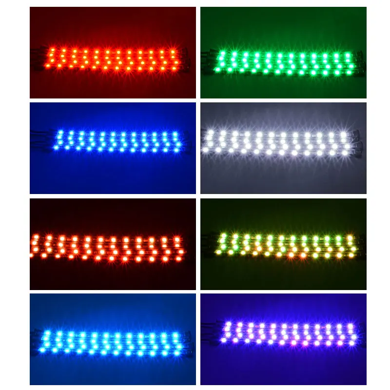 Mayitr, 4 шт., DC12V 5050SMD 12LED RGB, неоновый светильник для салона автомобиля+ пульт дистанционного управления, 16 цветов