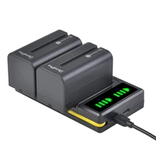 2 шт. 5200 мАч NP-F750 NP-F770 литий-ионная батарея камеры + LED USB двойное зарядное устройство для Sony NP F970 F960 F550 F570 QM91D CCD-RV100 TRU47E 2 шт. 5200 мАч NP-F750 NP-F770 литий-ионная батарея камеры + LED USB двойное зарядное устройство для Sony NP F970 F960 F550 F570 QM91D CCD-RV100 TRU47E